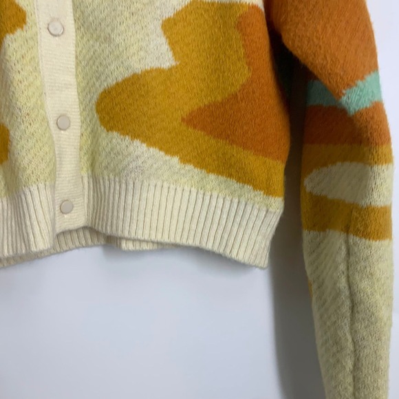 Rehab Lab House of Sunny Style Landscape Cropped Cardigan Sweater OSFM SIze F - Picture 6 of 15